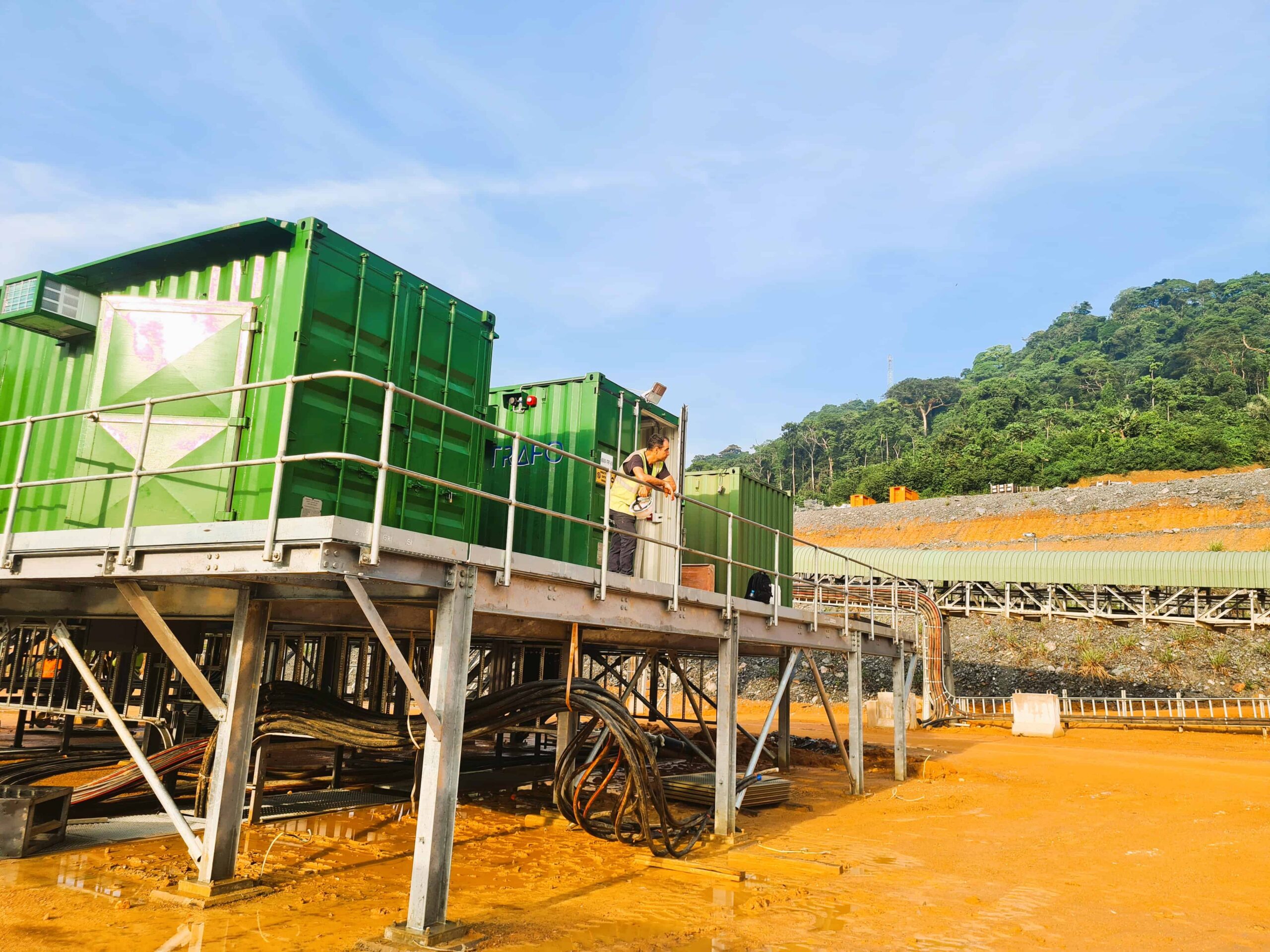 The mini substation is an important part of the mine’s electrical infrastructure upgrade.