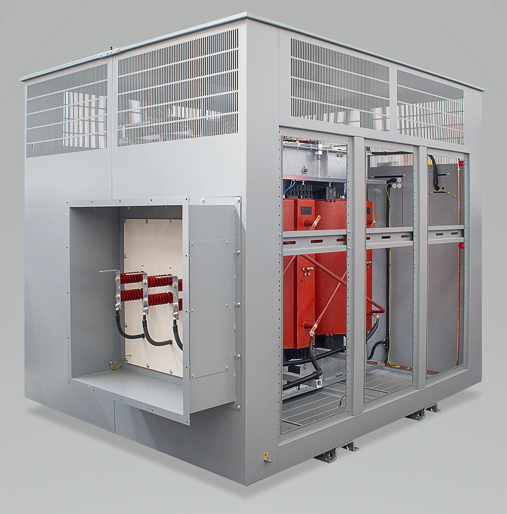 Rated as Class F1 for fire safety, dry-type transformers can even be safely installed in confined spaces.