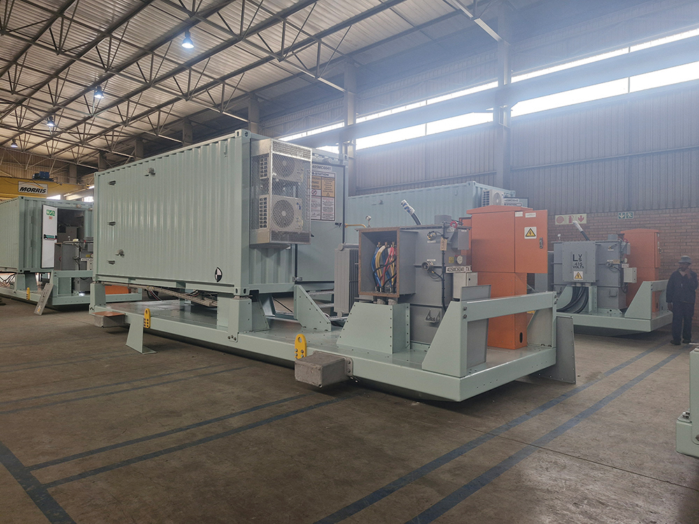 Seven of the transformers were skid-mounted transformers, ensuring ease of mobility across the expansive mining site.