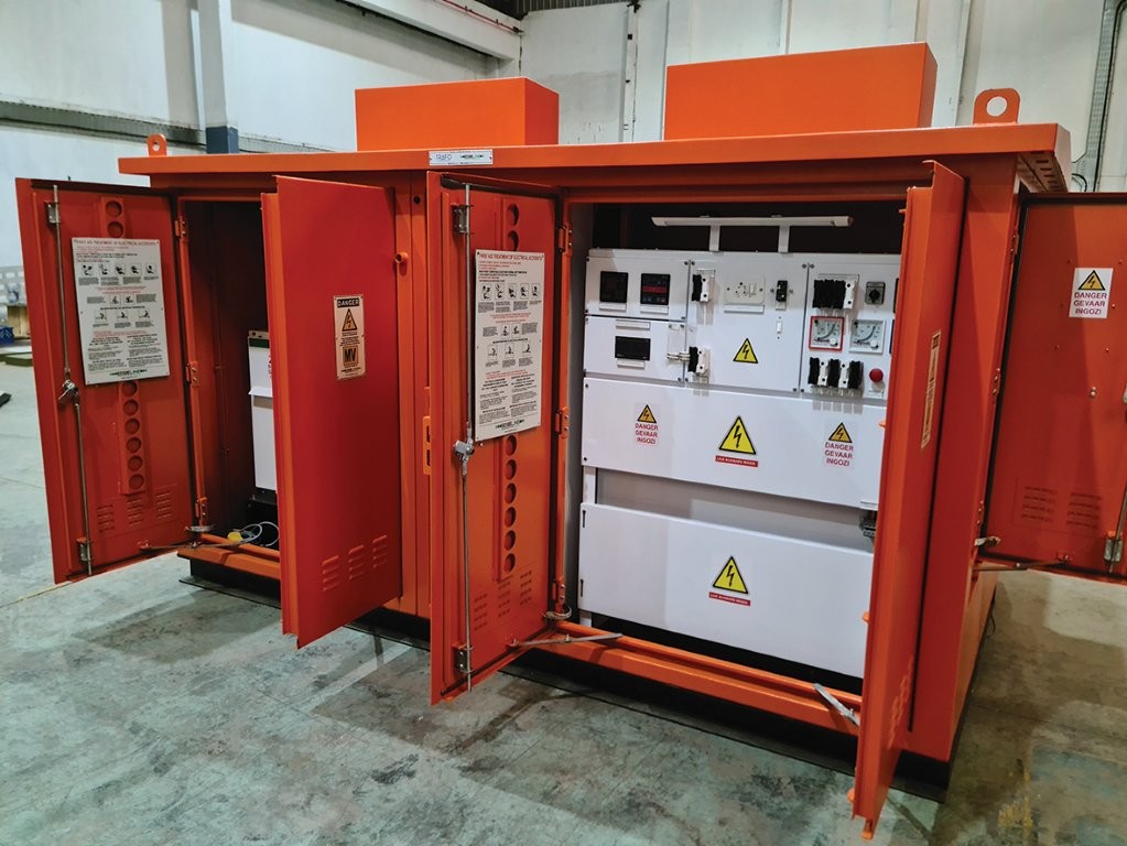 The low voltage (LV) section of a dry-type mini-substation, designed to deliver safe, efficient and reliable power distribution to downstream equipment and infrastructure.