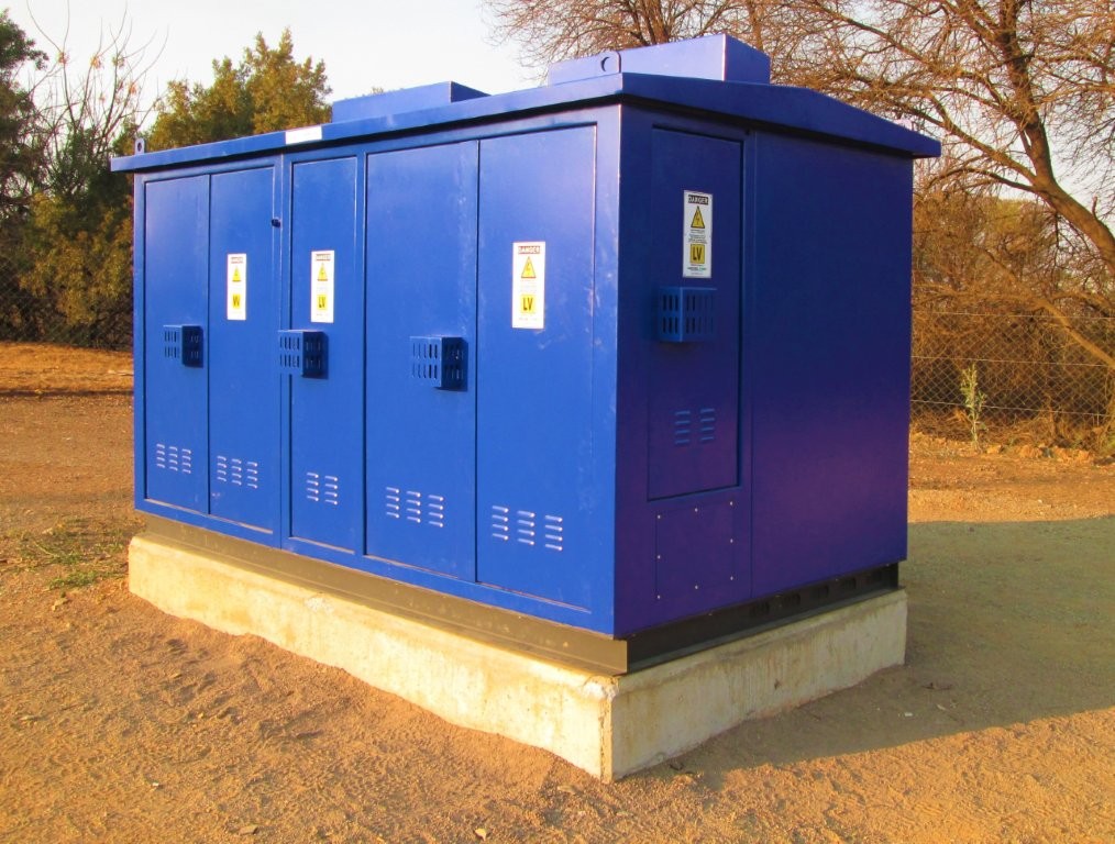 A custom-designed dry-type mini-substation engineered to meet the specific power distribution requirements of infrastructure applications.
